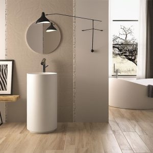 Πλακάκι μπάνιου Anduin - Papier Ecru 42x42cm